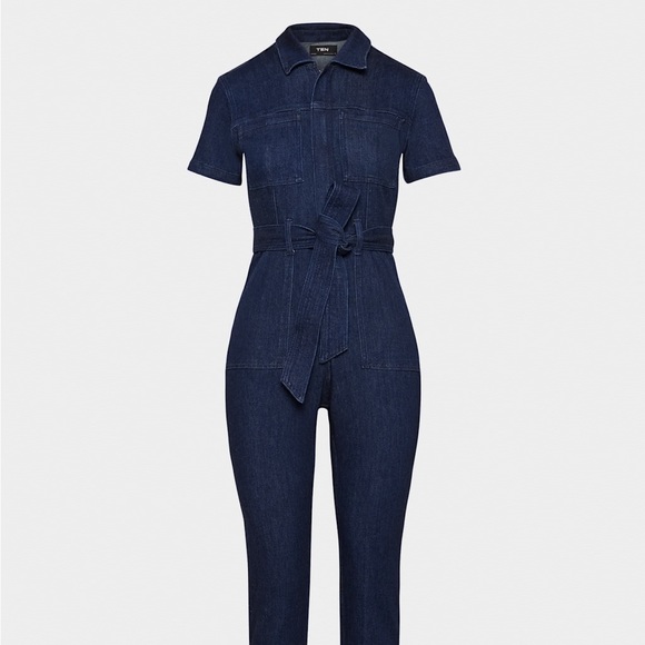 Aritzia Pants - Aritzia TEN Denim Jumpsuit / Playsuit - BNWT - 4 - Dark Blue